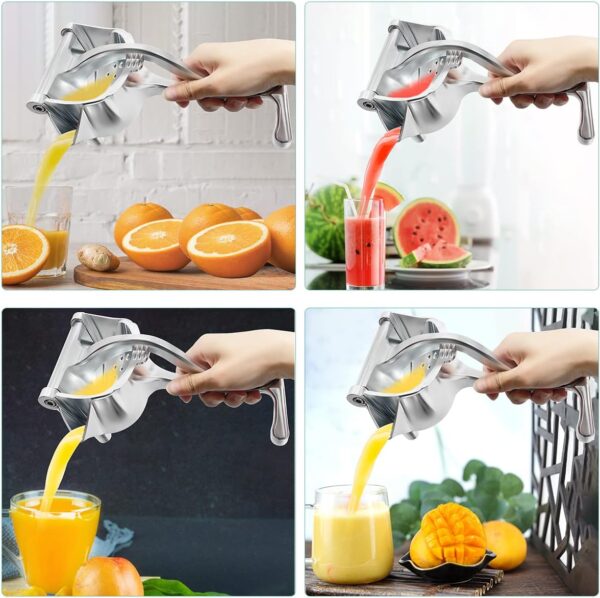 Aluminium Manual Fruit Juicer Orange Juicer Heavy Duty Hand Press Metal Lime Juicer Hand Juicer, juicer Instant, Orange Juicer, Aluminium Handle Juicer - Image 3