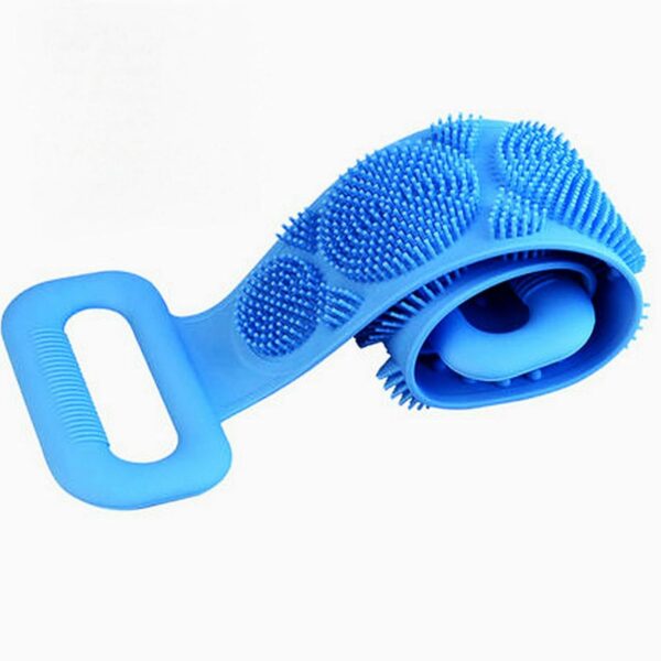 Back Scrubber for Shower, Silicone Body Scrubber, 35 Inch Extra Long Bath Body Brush Silicone Back Brush Exfoliating Body Scrubber with Handle for Men Women