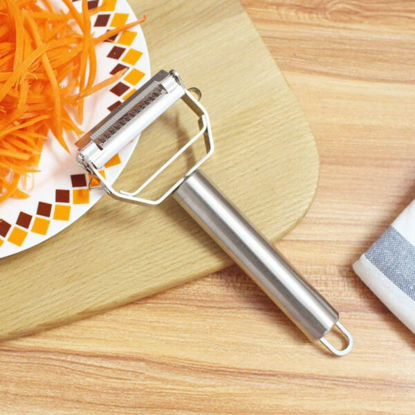 Stainless Steel Julienne Peeler Vegetable Peeler Double Planing Grater Kitchen Accessories Cooking Tools - Image 2