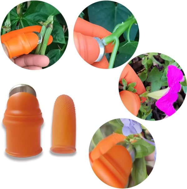 Silicone Thumb Knife, Finger Knife, Harvesting Plant Knife,Plants Picking Trim Tools and Also be Your Good Help in Kitchen - Image 2