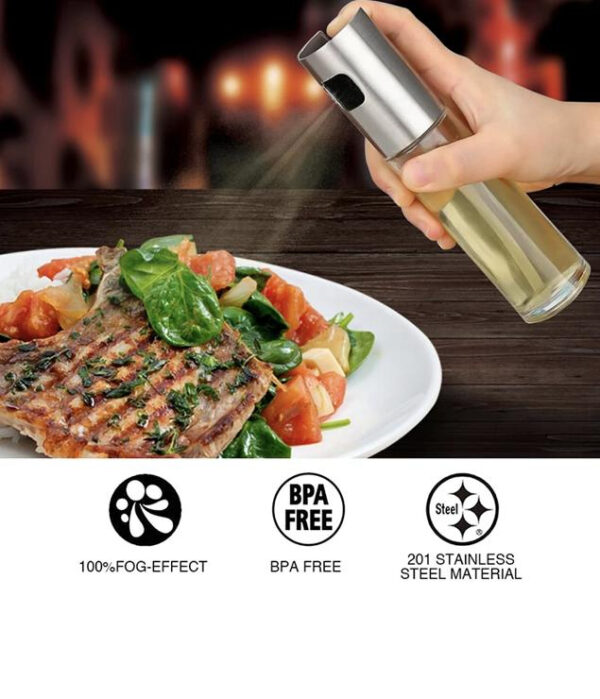 Glass Oil Spray Bottle Pump for Oil-Control Kitchen Olive Oil-Sprayer Pot Bottle Dispenser Gadget Cooking Tools For BBQ,Baking,Frying,Salad - Image 2