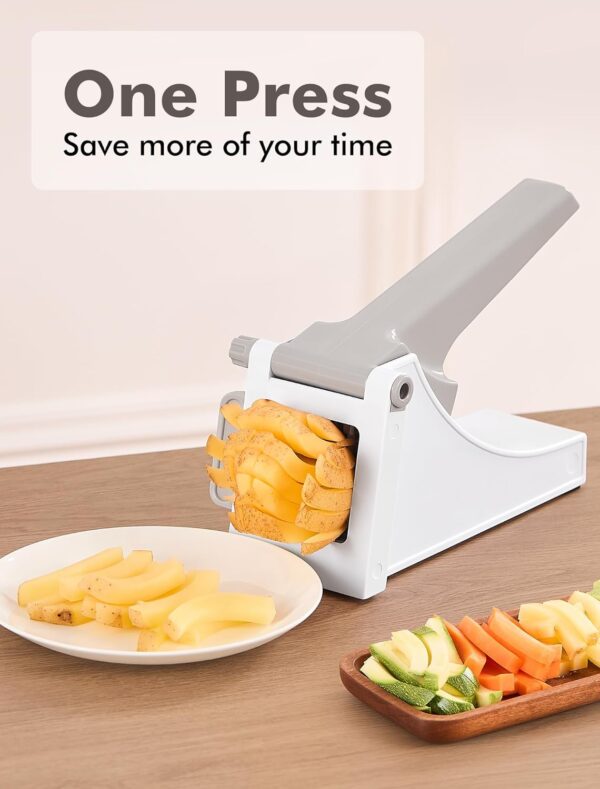 French Fry Cutter, Professional Potato Cutter for French Fries, Potato Slicer French Fry Maker for Carrot, Cucumber, Onion, Zucchini and more