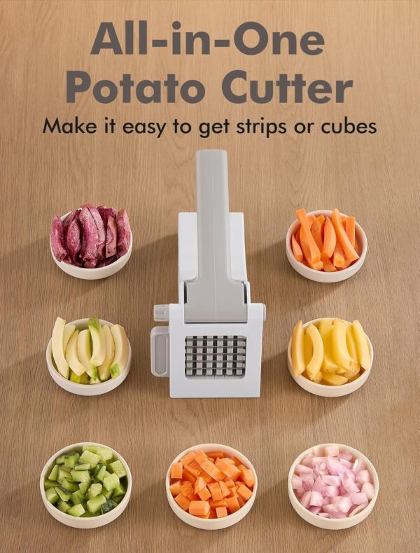 French Fry Cutter, Professional Potato Cutter for French Fries, Potato Slicer French Fry Maker for Carrot, Cucumber, Onion, Zucchini and more - Image 3