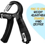 Adjustable Professional Counter Hand Gripper for Men & Women | Counter Hand Grip|Finger Exerciser